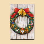 Kintaro　クリスマスカード　リース クリスマス グリーティングカード イギリス 製 リース ポスト