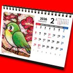 2026 卓上Calendar